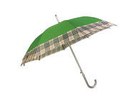 Guarda-chuva verde do punho de J, automóvel de alumínio do eixo do guarda-chuva da abertura do auto aberto fornecedor