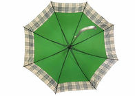 Guarda-chuva verde do punho de J, automóvel de alumínio do eixo do guarda-chuva da abertura do auto aberto fornecedor