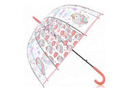 Os guarda-chuvas plásticos claros abertos fáceis 23 da chuva avançam uma impressão de 8 Digitas dos reforços fornecedor