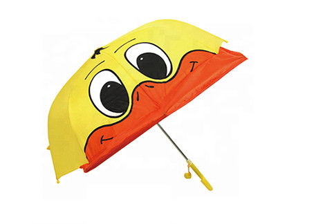 O projeto personalizado do logotipo das crianças do quadro guarda-chuva bonito forte amarelo opera-se lisamente facilmente fornecedor