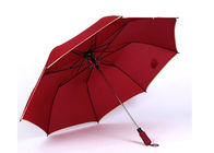 Tela de dobramento aberta do poliéster/Pongee do punho da forma do guarda-chuva J do golfe do automóvel fornecedor
