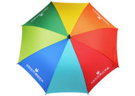 Fácil leve o guarda-chuva do golfe do arco-íris, guarda-chuva do golfe da prova da tempestade para o negócio do curso fornecedor