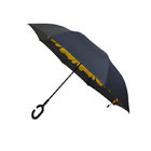 A dupla camada próxima aberta do manual inverteu o guarda-chuva, guarda-chuva invertido da chuva fornecedor