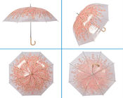 33 polegadas de guarda-chuvas plásticos claros da chuva 97cm operam-se lisamente facilmente fornecedor
