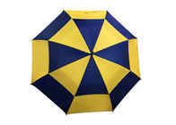 Um guarda-chuva Windproof dos homens da operação da mão, guarda-chuva dobro do golfe do dossel fornecedor