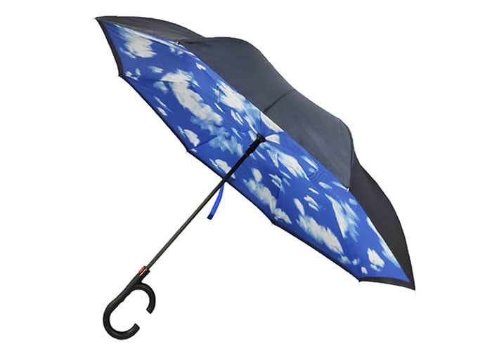 A dupla camada do quadro da fibra de vidro inverteu reforços inoxidáveis personalizados guarda-chuva da tela fornecedor