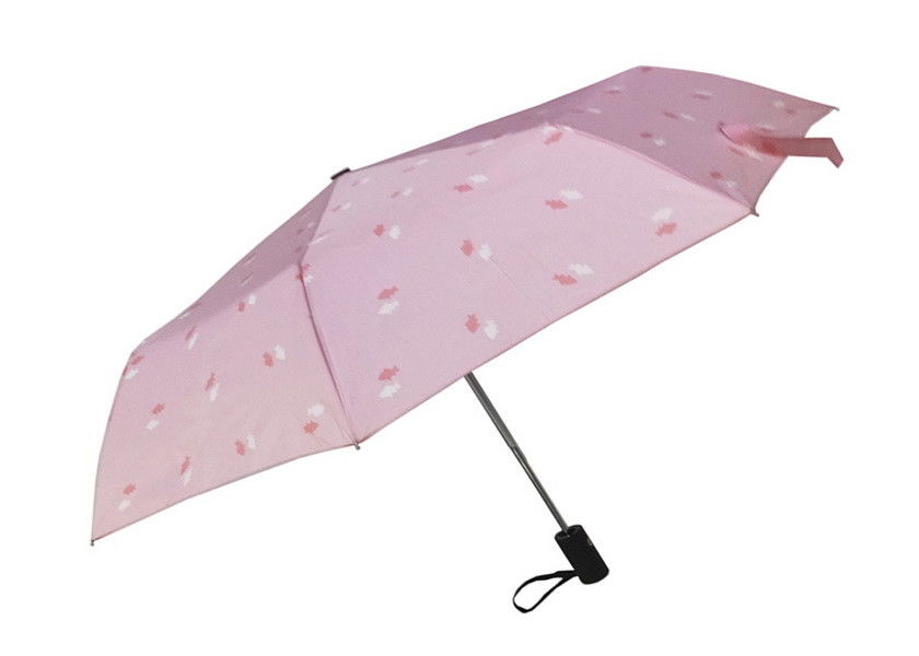 Guarda-chuva compacto cor-de-rosa do curso, punho de borracha de Caoted do guarda-chuva de Sun do curso fornecedor