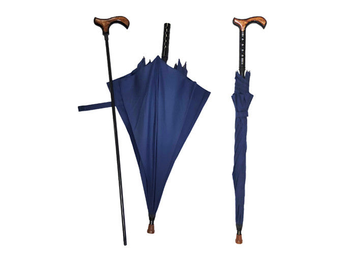 Guarda-chuvas incomuns da chuva das pontas de metal, reforços de passeio da fibra de vidro do guarda-chuva do bastão fornecedor